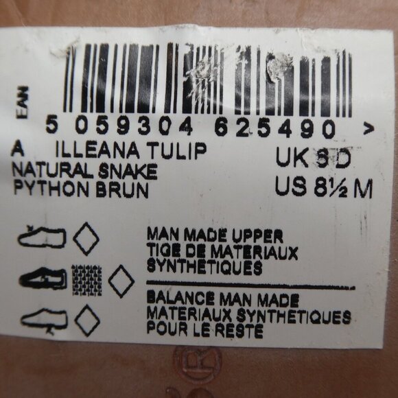 Clarks Illeana Tulip Natural Snake Pointed Toe Pumps Heels Womens 8.5 - Picture 14 of 14